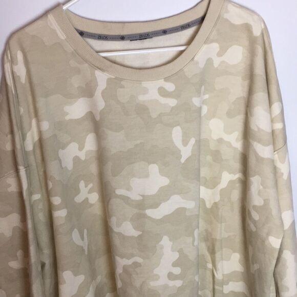 Zelos Tan Camo lightweight sweatshirt - Picture 2 of 11